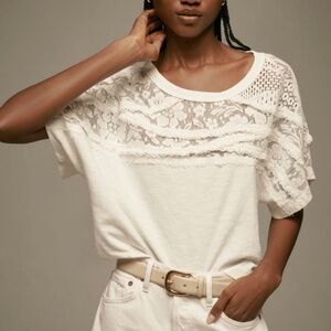 Anthropologie Pilcro lace top size M used